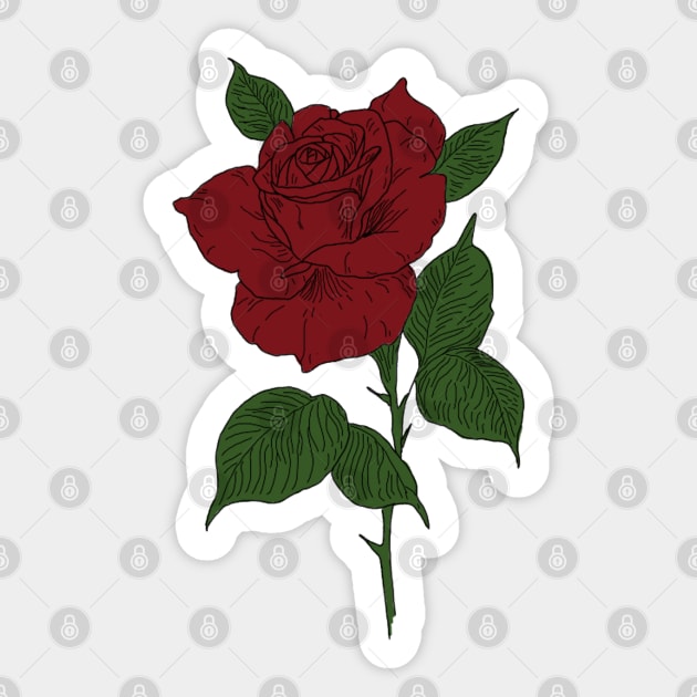 Rose Sticker by Kyko619